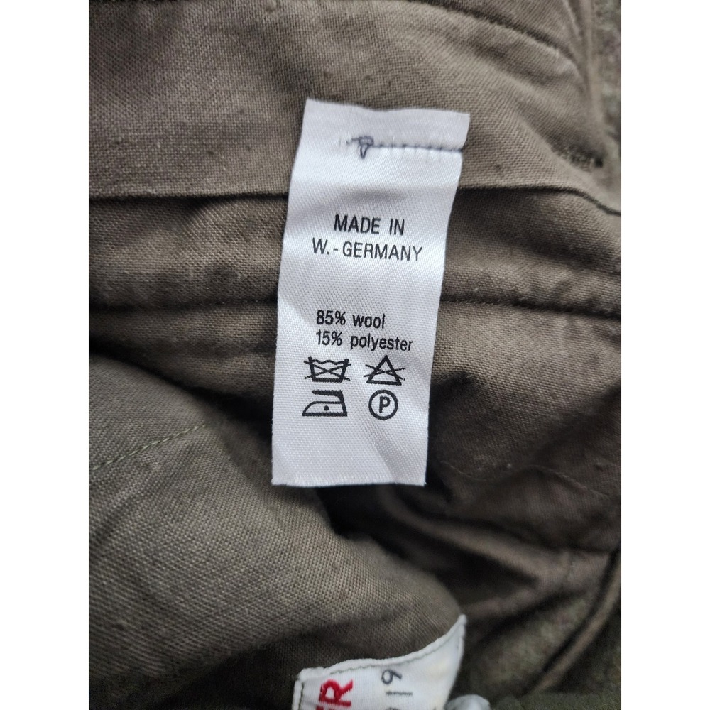 Vintage West German Military Wool Cargo Pants Olive Drab Field Rg Walker View 4